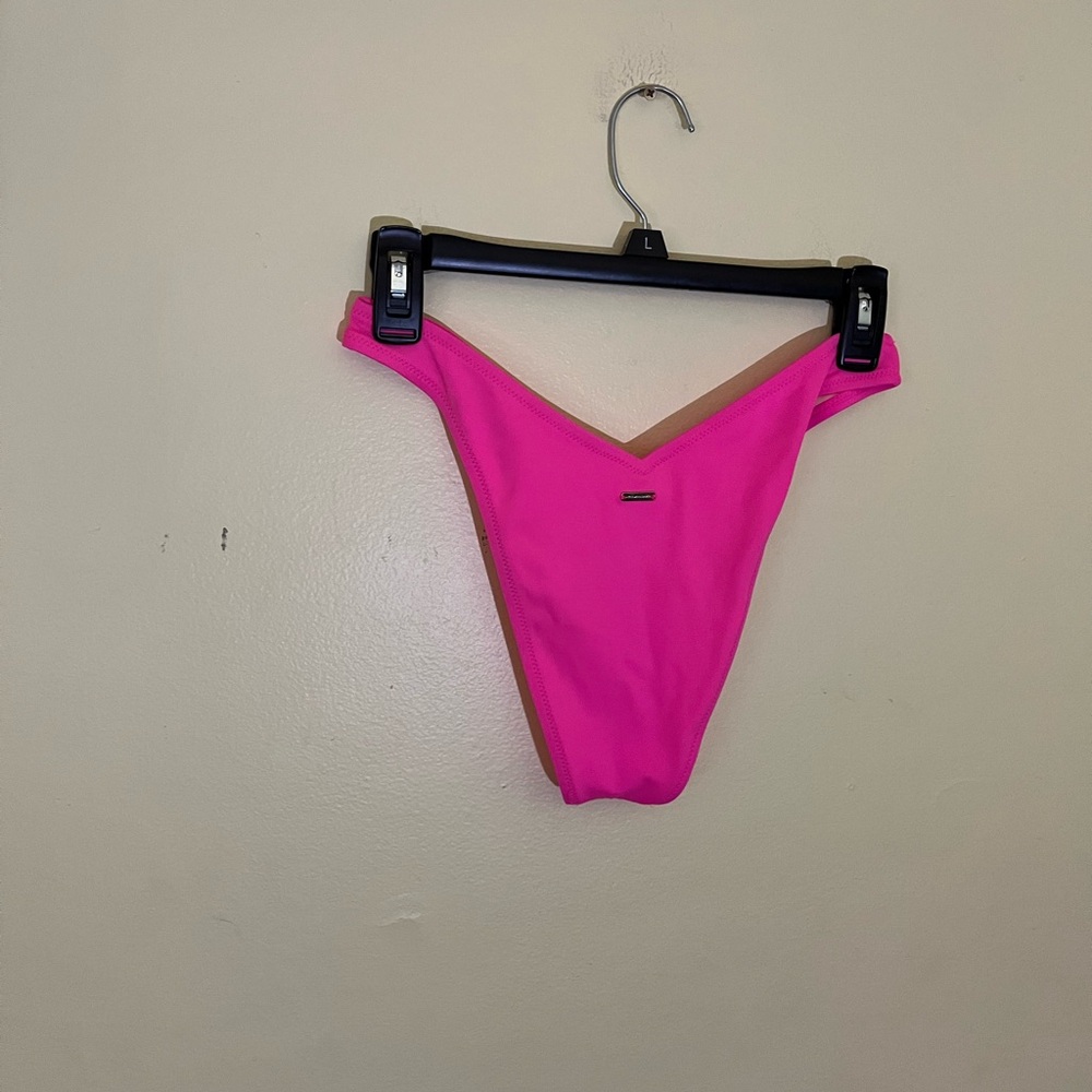 Victoria's Secret Bright Pink Bikini Bottoms Size Medium - Picture 3 of 6